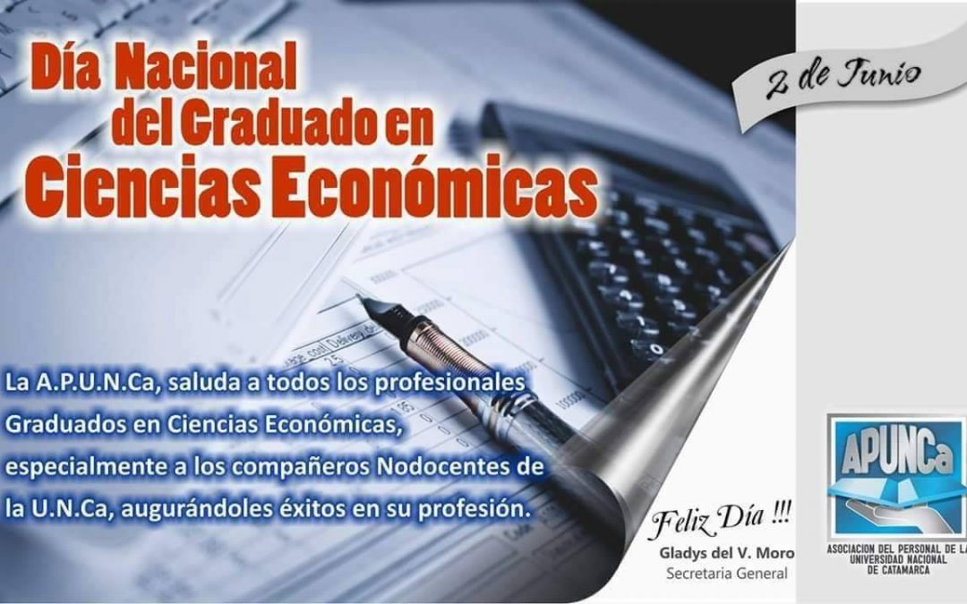 FELÍZ DÍA DEL GRADUADO EN CIENCIAS ECONÓMICAS