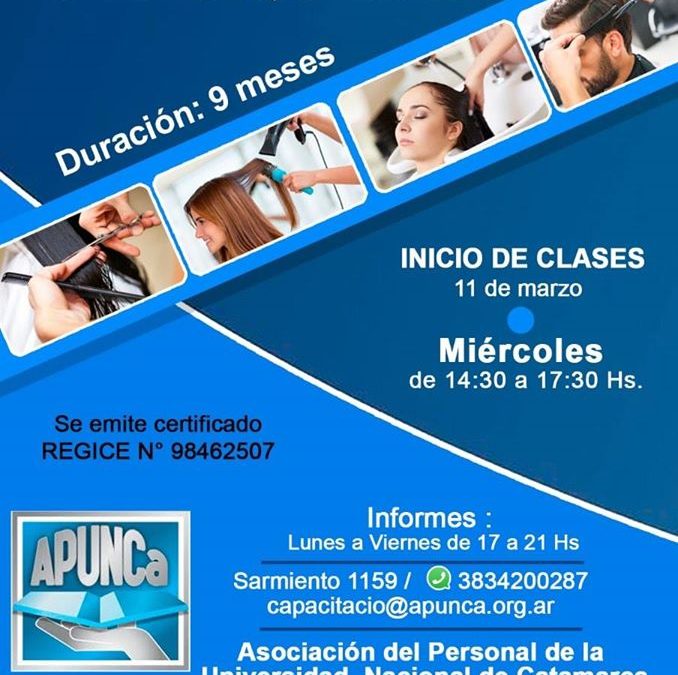 Curso de Peluquería. Reservá tu lugar.