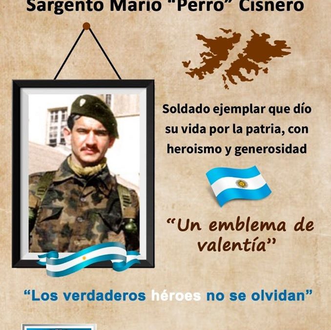 HOMENAJE AL HÉROE CATAMARQUEÑO, SARGENTO MARIO CISNERO, QUIEN DIÓ SU VIDA POR LA PATRIA.