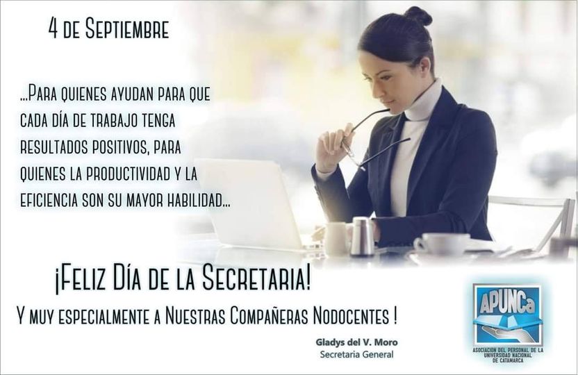 FELIZ DÍA PARA LAS SECRETARIAS Y LOS SECRETARIOS !!!!