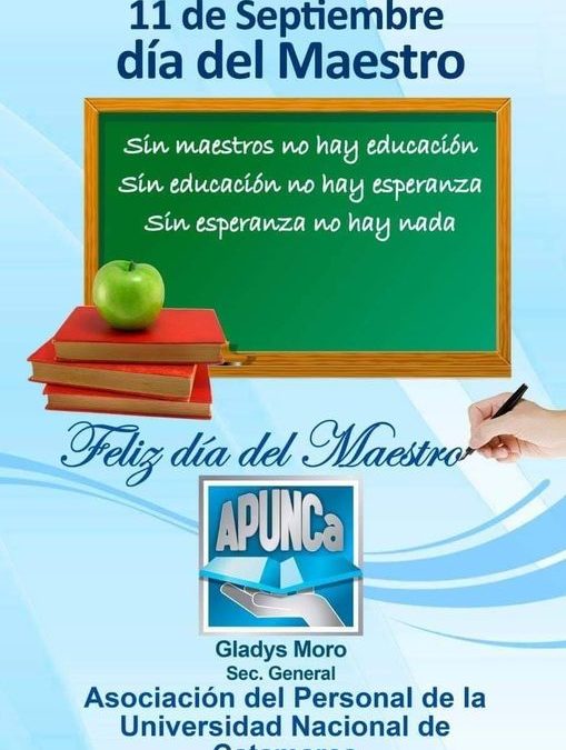 FELIZ DÍA A TODAS Y TODOS, LAS MAESTRAS Y MAESTROS, QUE TIENEN LA NOBLE MISIÓN DE FORMAR A NUESTROS NIÑOS Y NIÑAS.