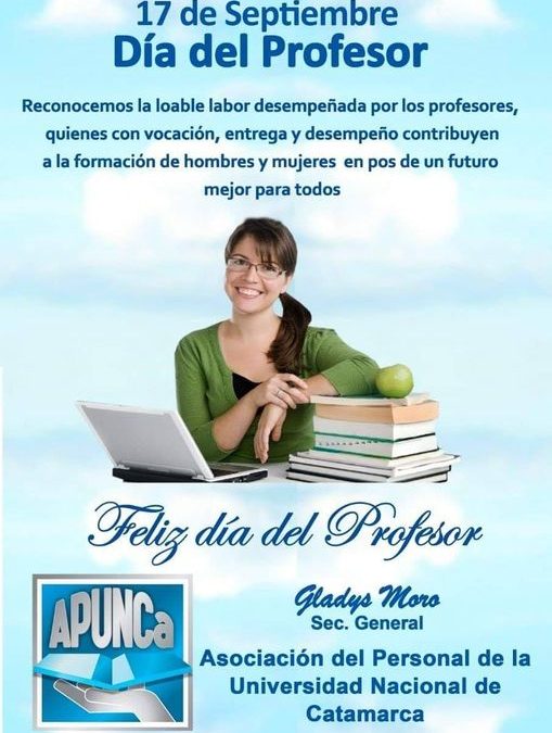 FELIZ DÍA DEL PROFESOR Y DE LA PROFESORA!!!!