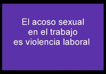La RED NACIONAL INTERSINDICAL CONTRA LA VIOLENCIA Y ACOSO LABORAL, de la cual forma parte APUNCa, te comparte este video.NO TE QUEDES CALLADA. . . DENUNCIA !!!