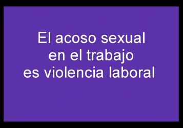 La RED NACIONAL INTERSINDICAL CONTRA LA VIOLENCIA Y ACOSO LABORAL, de la cual forma parte APUNCa, te comparte este video.NO TE QUEDES CALLADA. . . DENUNCIA !!!