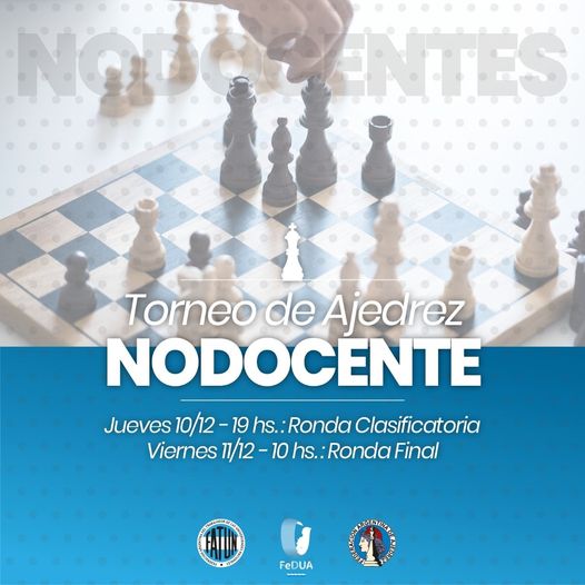 *TORNEO DE AJEDREZ NODOCENTE (E-JUAR2020 NODOCENTE)*