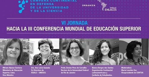 Excelente Conferencia Mundial sobre Educación Superior.