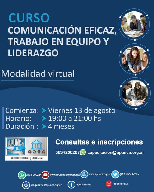 Curso de Capacitación dirigido a la Sociedad en General.Te esperamos para seguir creciendo. . .